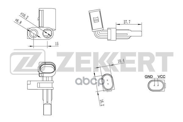 

Датчик Abs Задн./Передн. Vw Touareg 10- Audi Q7 10- Porsche Cayenne Ii 10- Zekkert Se-6026