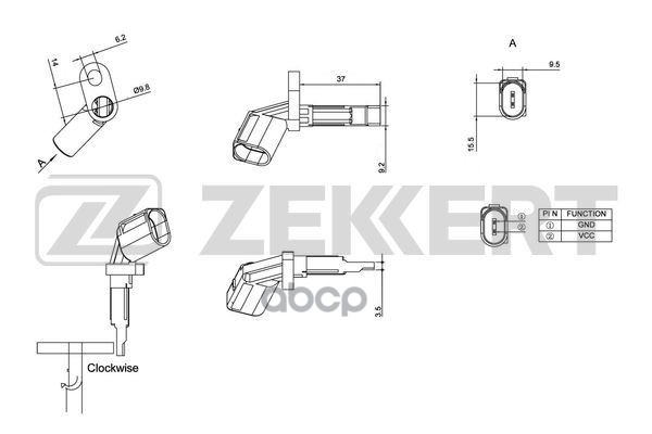 Датчик Abs Передн. Лев. Audi A6 Iii Iv 04- A4 Iv 07- Q5 08- A8 Ii Iii 02- Vw Phaeton 02- Z