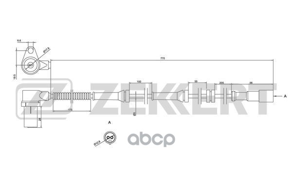 

Датчик Abs Передн. Прав. Chevrolet Lacetti (J200) 05- Daewoo Nubira (J200) 03- Zekkert Se-