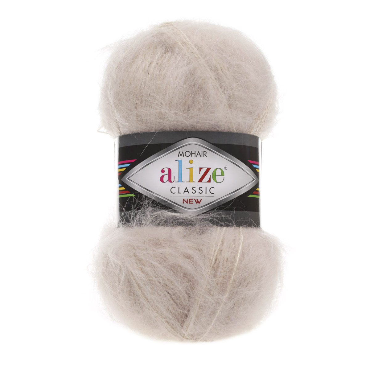 

Пряжа ALIZE Mohair classic new 100гр. 200м (25%мохер, 24%шерсть, 51%акрил)