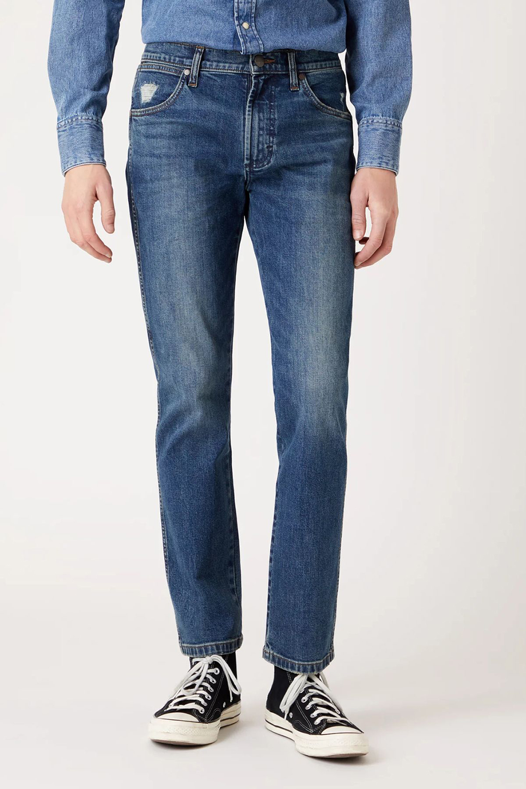 фото Джинсы мужские wrangler men greensboro jeans синие 36/32