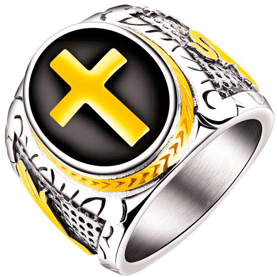 

Кольцо перстень из стали р. 19,5 DG Jewelry C49-G-SS-BE, эмаль, C49-G-SS-BE