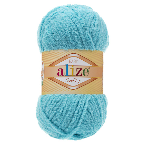 

Пряжа Alize 694530_00040 Softy 128 светлая бирюза, Softy