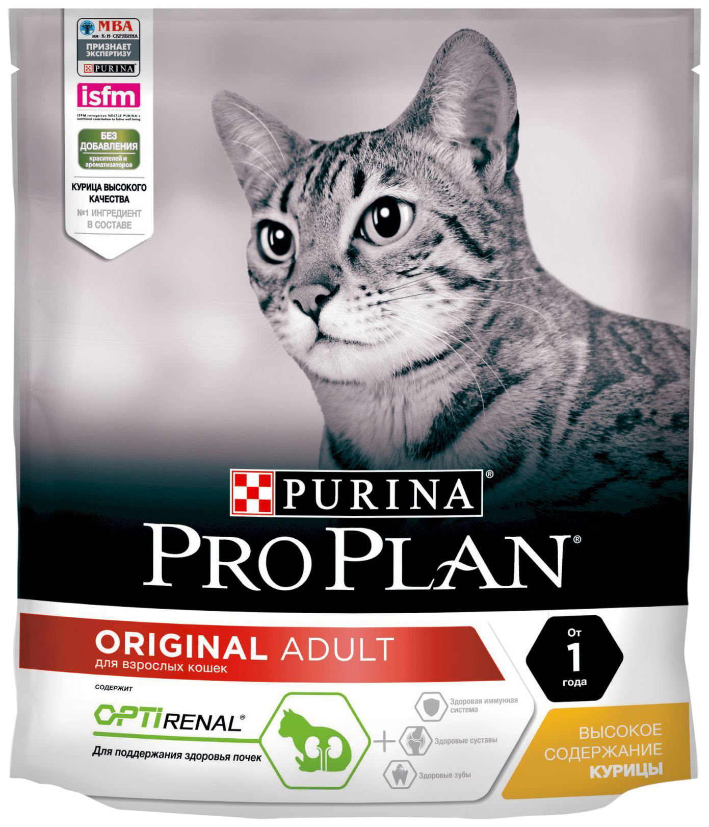 

Сухой корм для кошек Pro Plan Cat Original OptiRenal Adult курица, 2 шт по 400 г