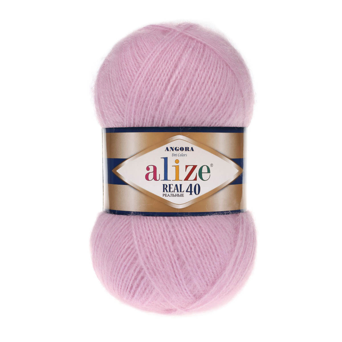

Пряжа ALIZE Angora real 40 100 гр. 480м (40% шерсть, 60% акрил) (198 темно-розовый)