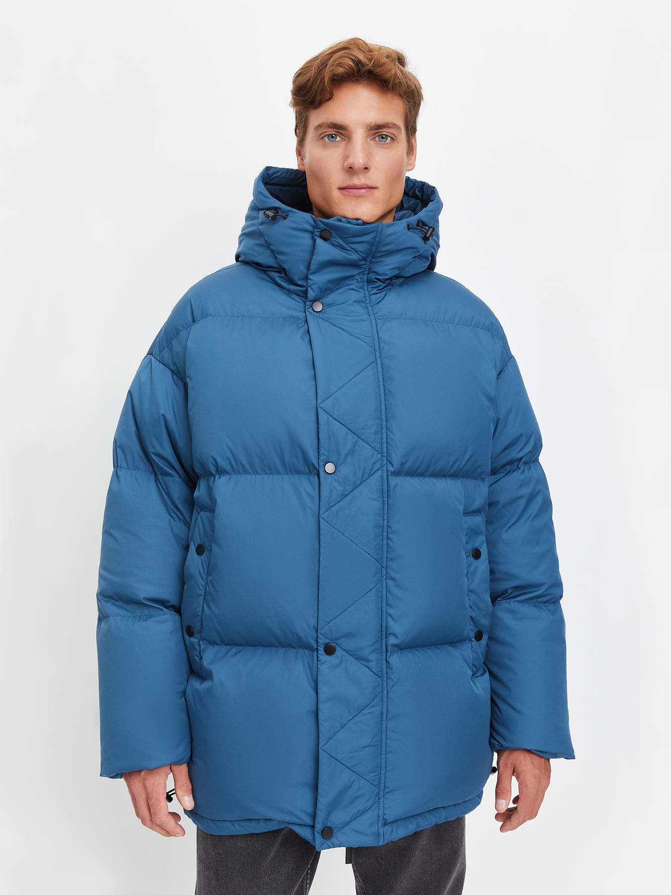 

Пальто мужское Just Clothes 443571 синее 50 RU, Синий, 443571