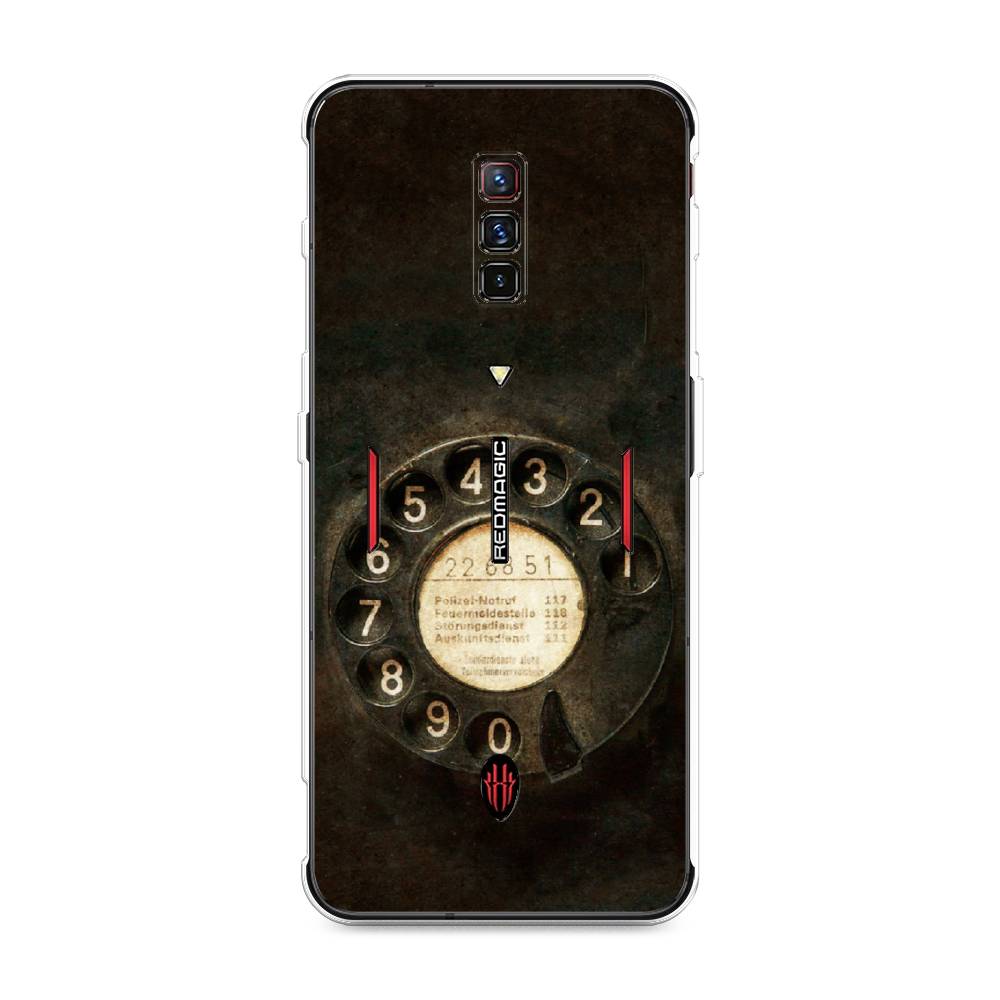 фото Силиконовый чехол "старинный телефон" на zte nubia red magic 6 awog