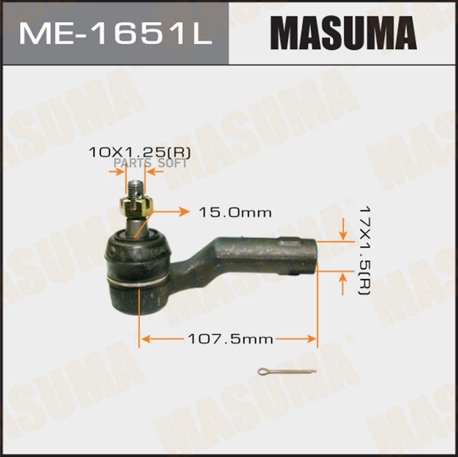 

Наконечник рулевой тяги MASUMA out AXELA/ BK3P, BK5P LH