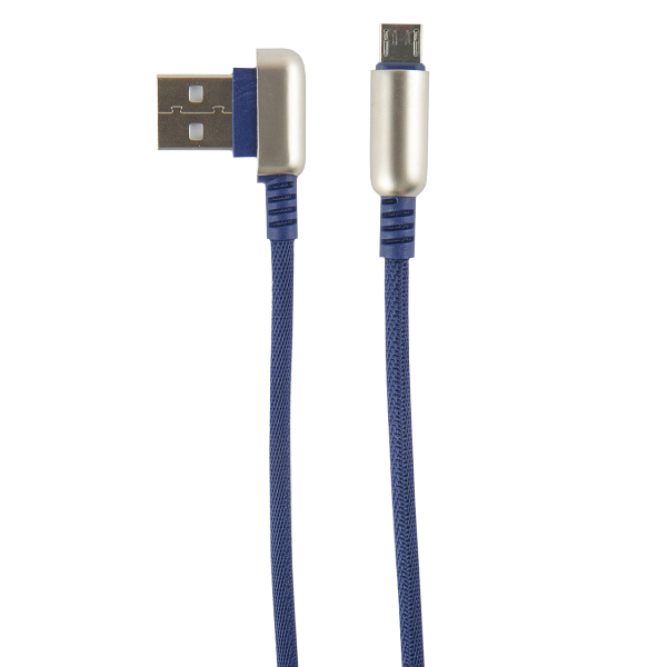 фото Кабель usb microusb red line loop 1м синий