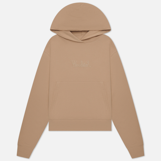 

Женская толстовка Woolrich Big Logo Hoodie бежевый, Размер L, Big Logo Hoodie