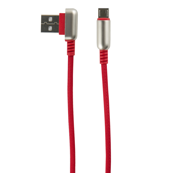 фото Кабель usb microusb red line loop 1м красный