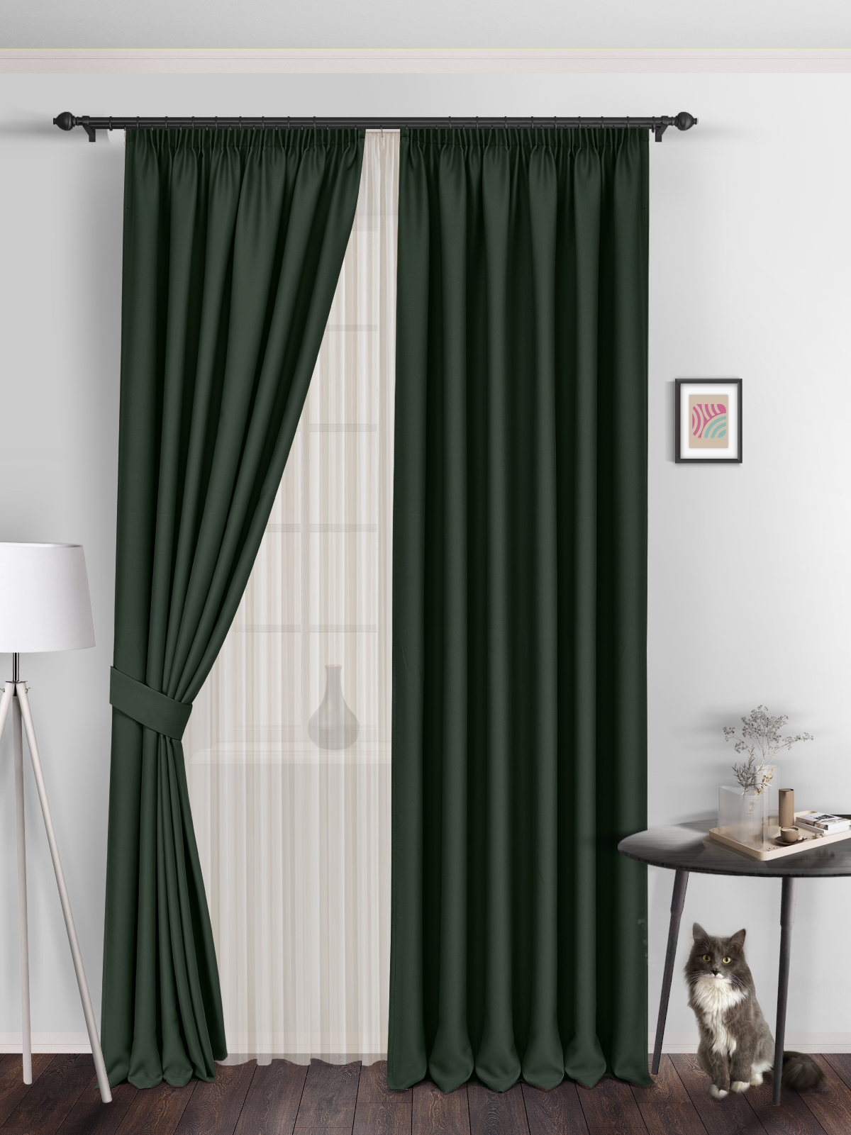

Шторы блэкаут ВсеТканиТут bacio blackout 300х260 2 шт, k_BacioR19, bacio blackout