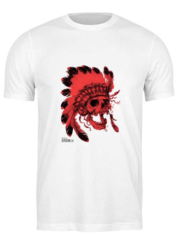

Футболка мужская Printio Skull белая M, Белый, Skull
