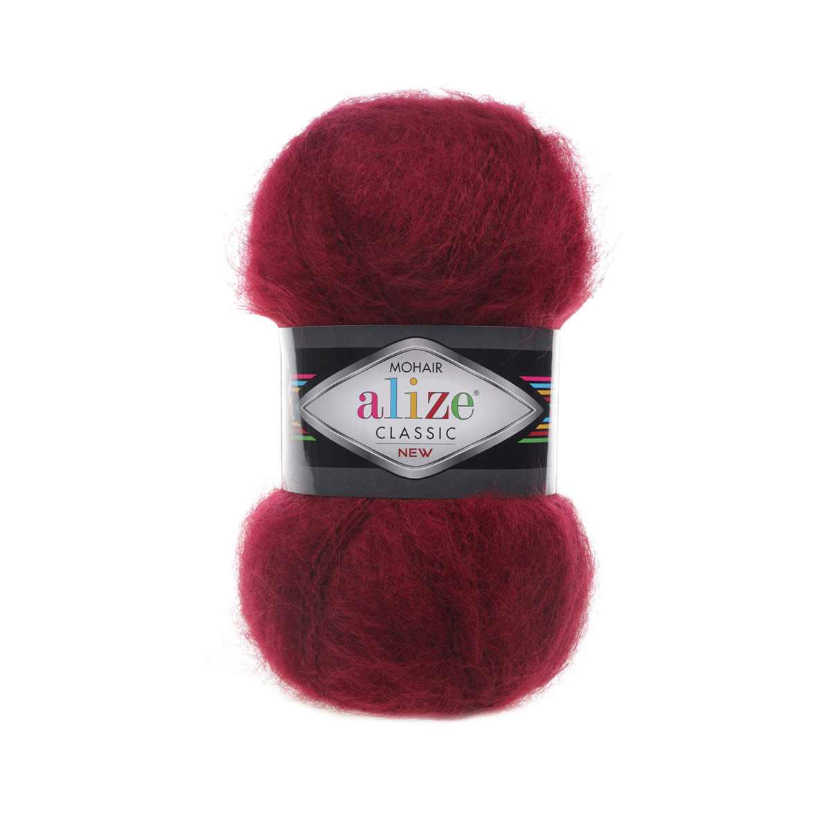 фото Пряжа alize 582105_00055 mohair classic new 57 бордовый