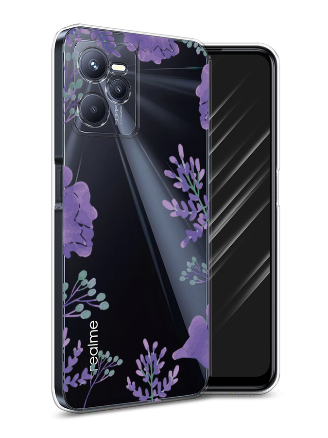 

Чехол Awog на Realme C35 "Сиреневая цветочная рамка", Разноцветный, 259250-8