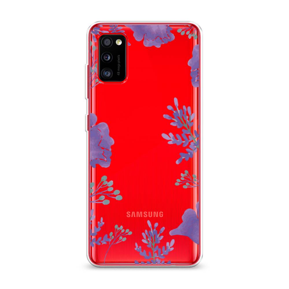 

Чехол Awog на Samsung Galaxy A41 / Самсунг A41 "Сиреневая цветочная рамка", Разноцветный, 2100450-8