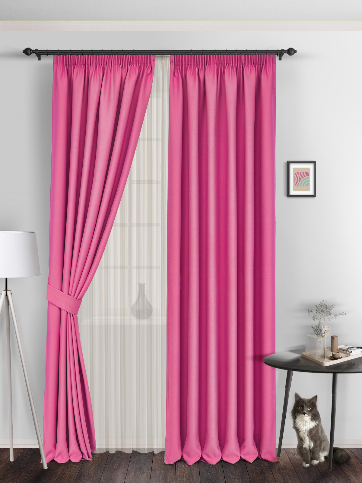 

Шторы блэкаут ВсеТканиТут bacio blackout 300х270 2 шт, k_BacioS13, bacio blackout