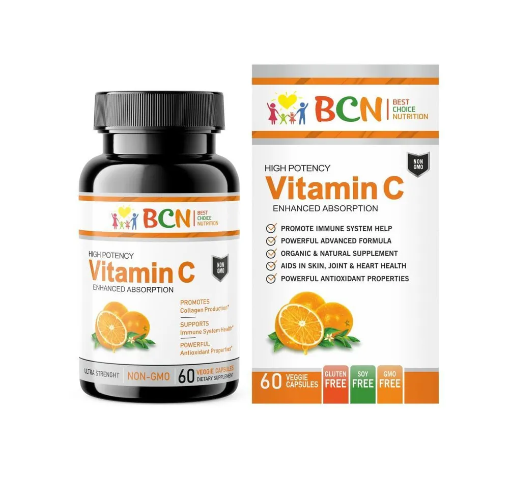 

BCN Vitamin C 500mg, 60 капсул, Vitamin C 500mg, 60 капсул