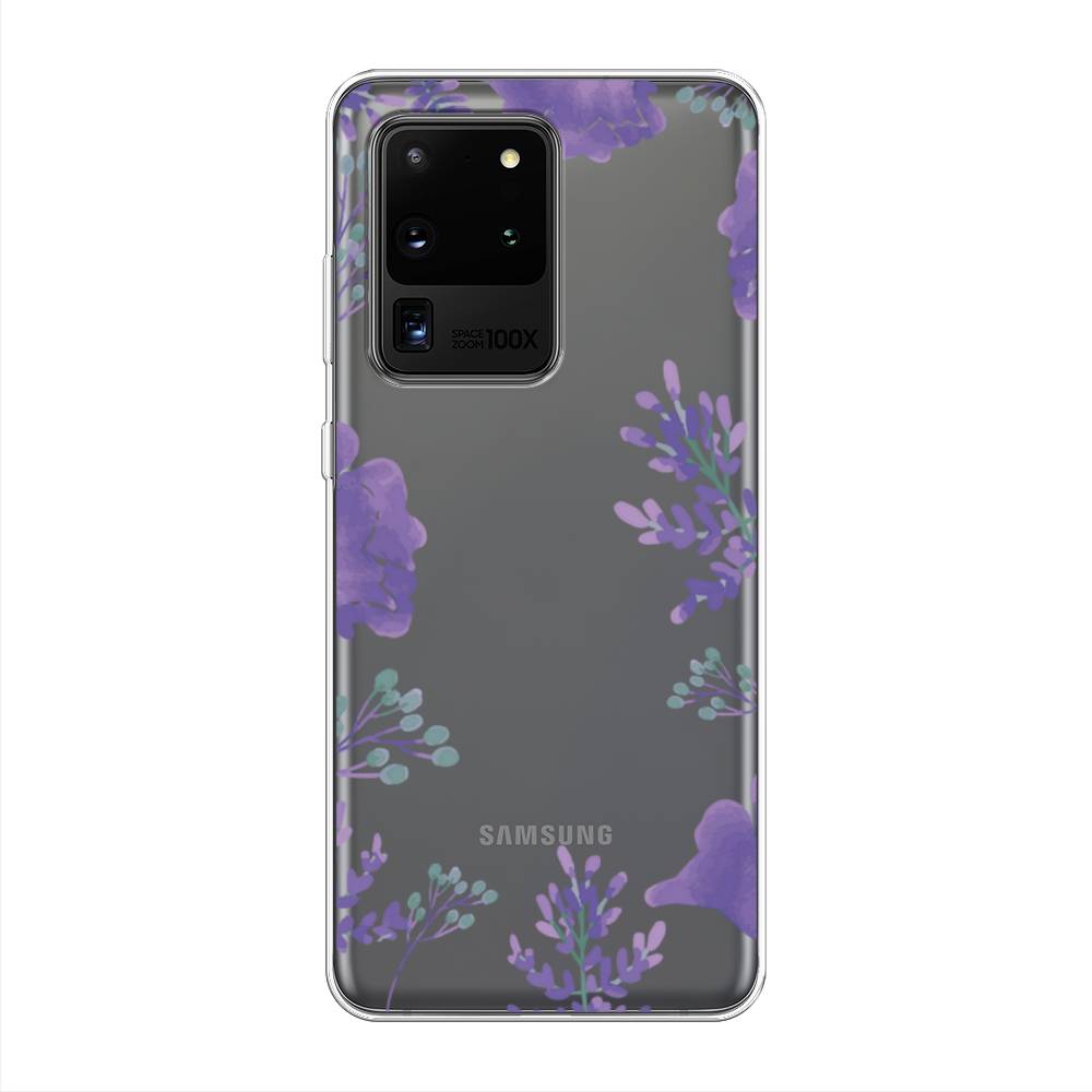 

Чехол Awog на Samsung Galaxy S20 Ultra "Сиреневая цветочная рамка", Разноцветный, 29450-8