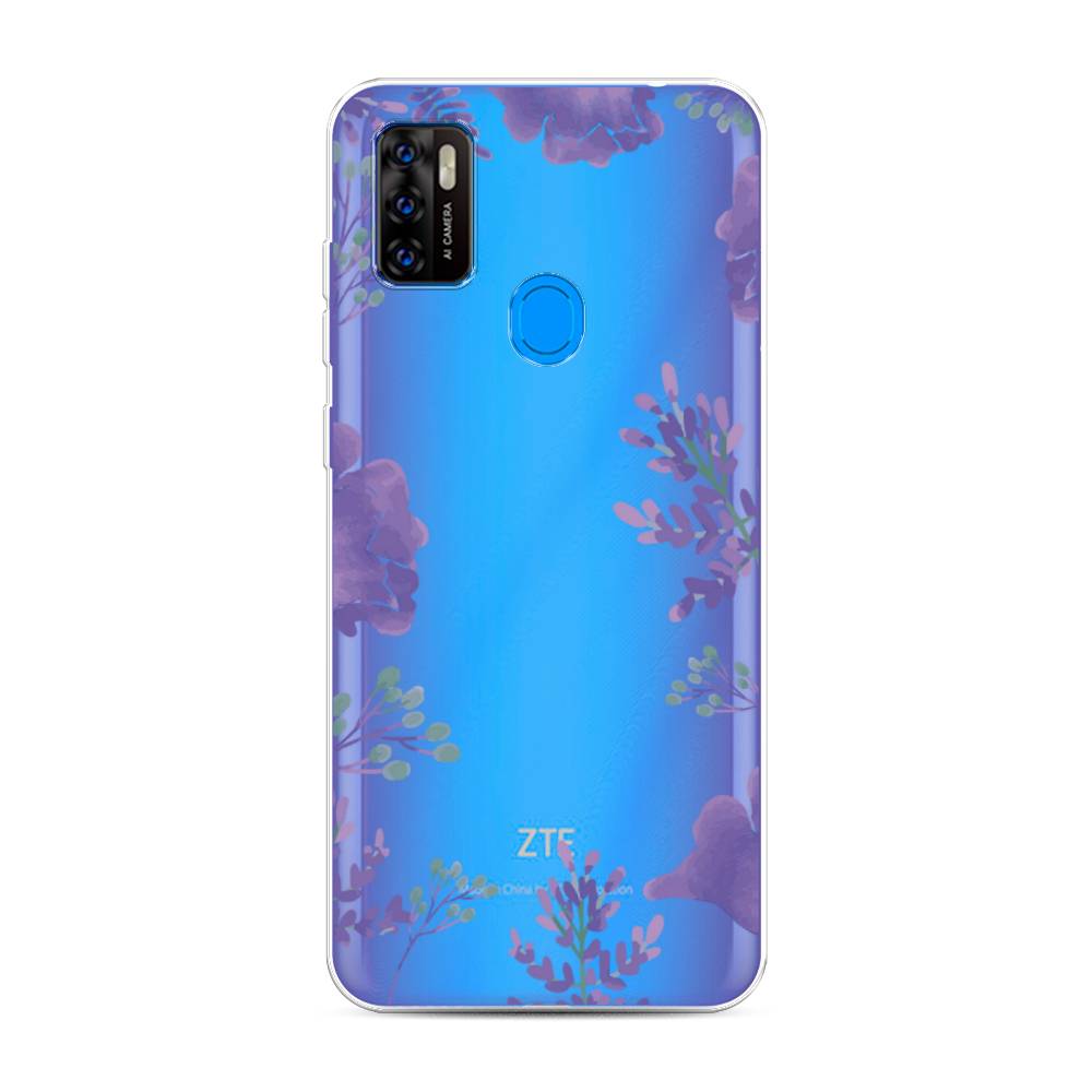 

Чехол Awog на ZTE Blade A7s 2020 / ЗТЕ Блэйд A7s 2020 "Сиреневая цветочная рамка", Разноцветный, 133950-8
