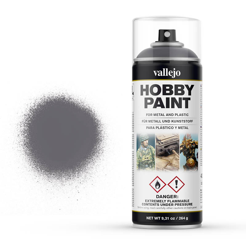 

Аэрозольная грунтовка Vallejo серии Aerosol Gunmetal, 400 мл, 28031, Gunmetal