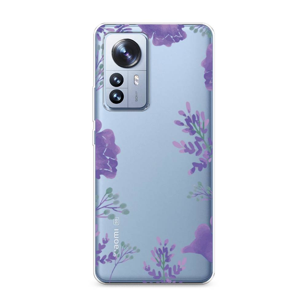 

Чехол Awog на Xiaomi 12 Pro "Сиреневая цветочная рамка", Разноцветный, 314450-8