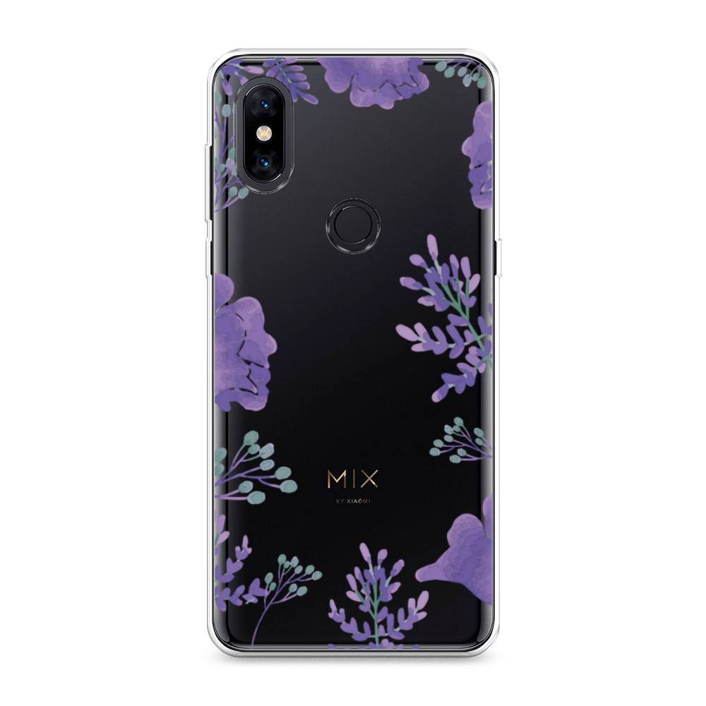 

Чехол Awog на Xiaomi Mi Mix 3 "Сиреневая цветочная рамка", Разноцветный, 34950-8