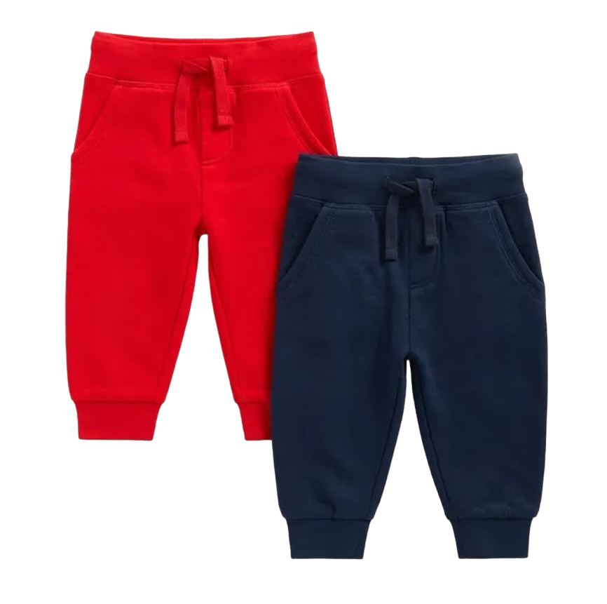 Брюки детские Mothercare Pants (2 Pcs), красный, синий, 128