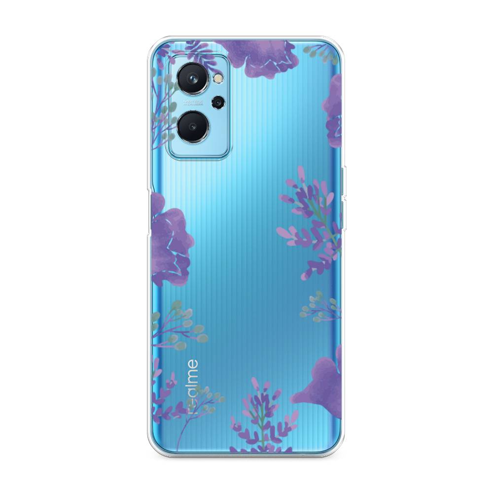 

Чехол Awog на Realme 9i "Сиреневая цветочная рамка", Разноцветный, 258050-8