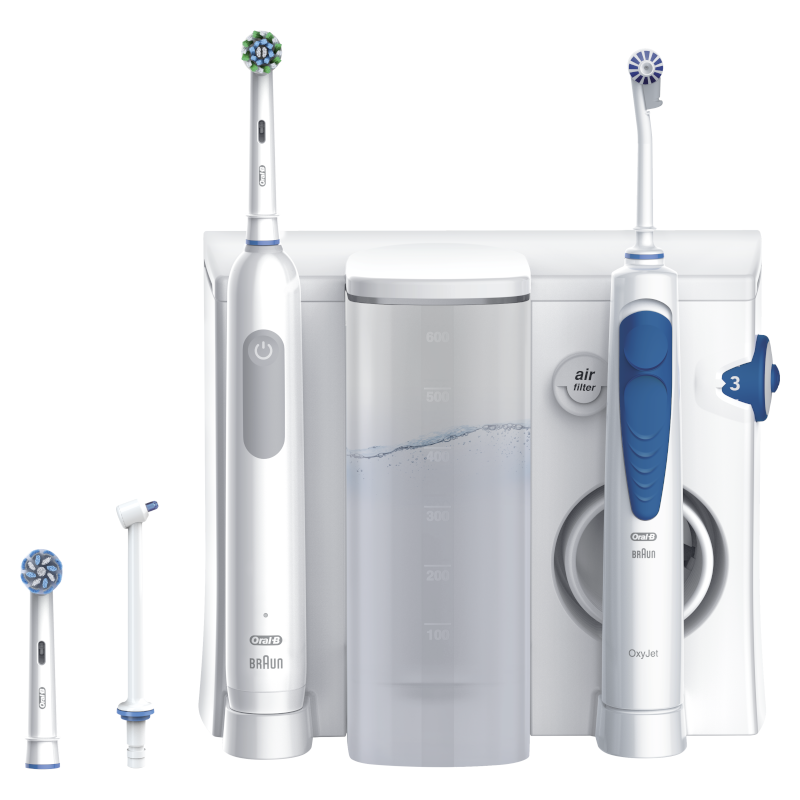 

Ирригатор+электрическая зубная щетка Oral-B 8006540840825 белый, 8006540840825