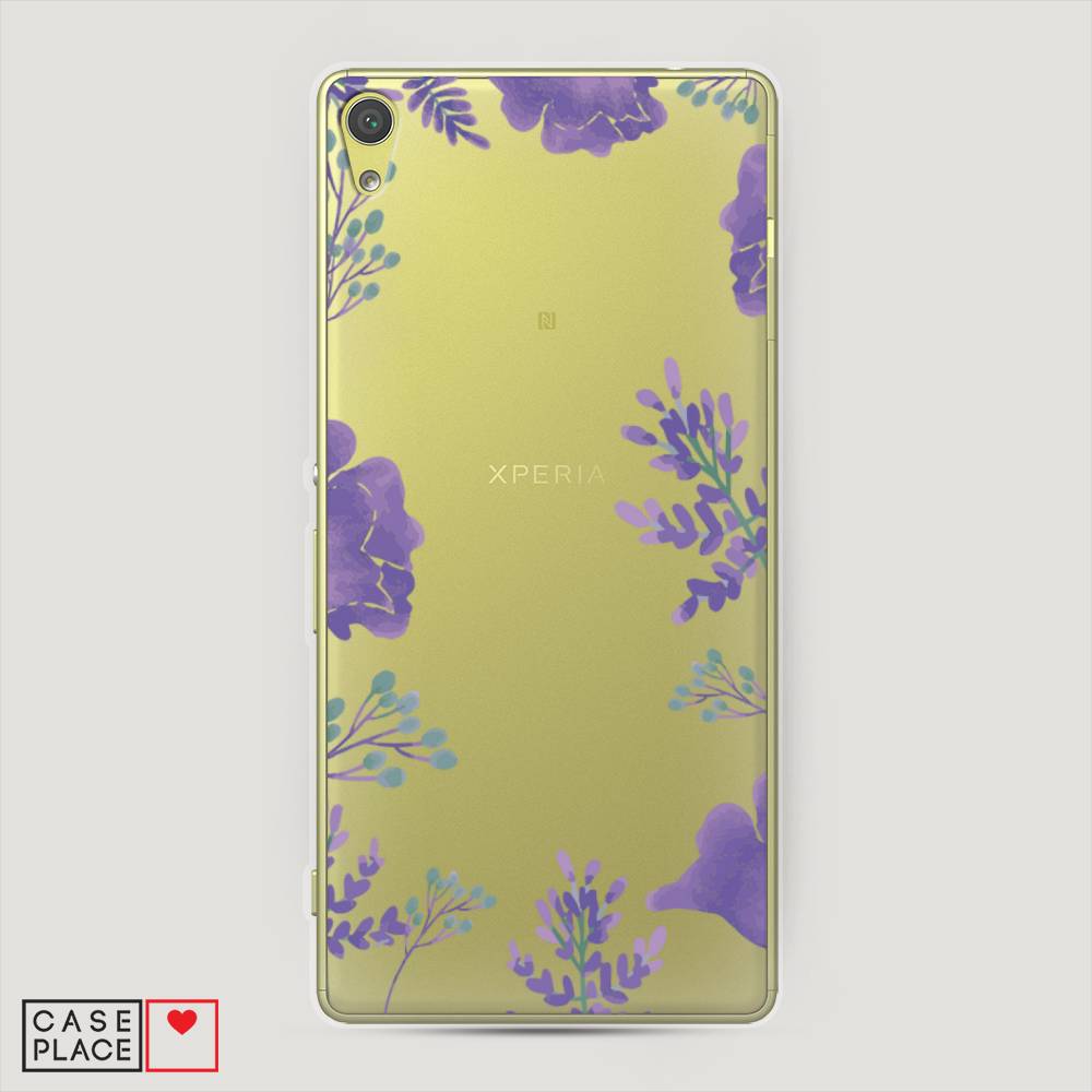 

Чехол Awog на Sony Xperia XA "Сиреневая цветочная рамка", Разноцветный, 51250-8