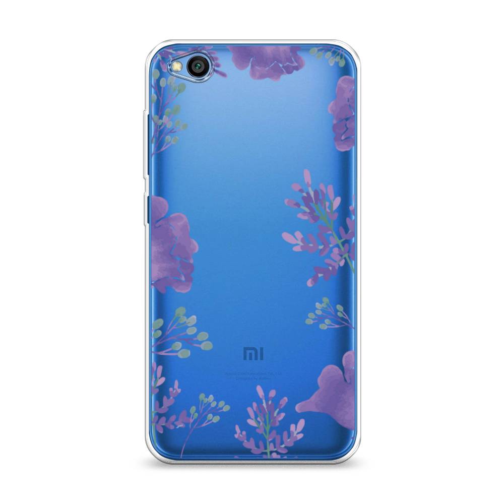 

Чехол Awog на Xiaomi Redmi Go "Сиреневая цветочная рамка", Разноцветный, 35150-8