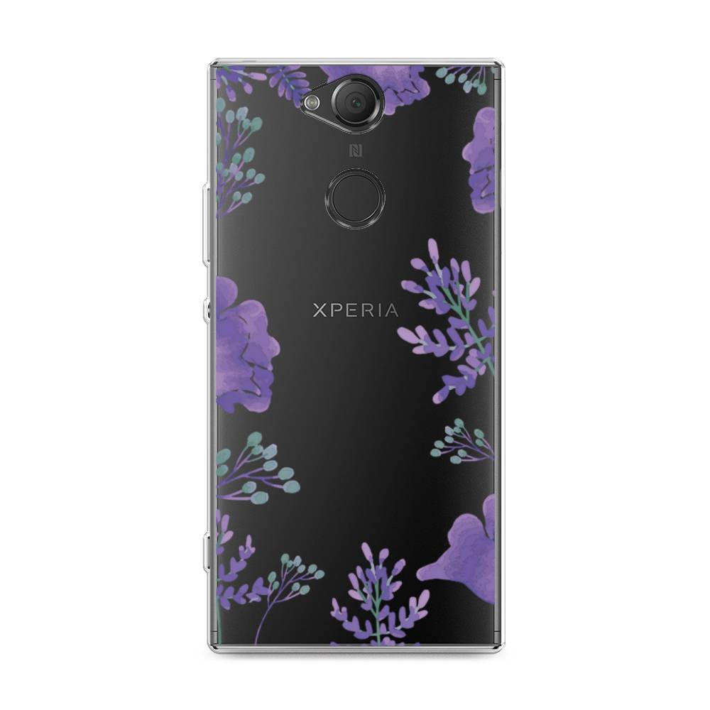 

Чехол Awog на Sony Xperia XA2 Plus "Сиреневая цветочная рамка", Разноцветный, 53550-8