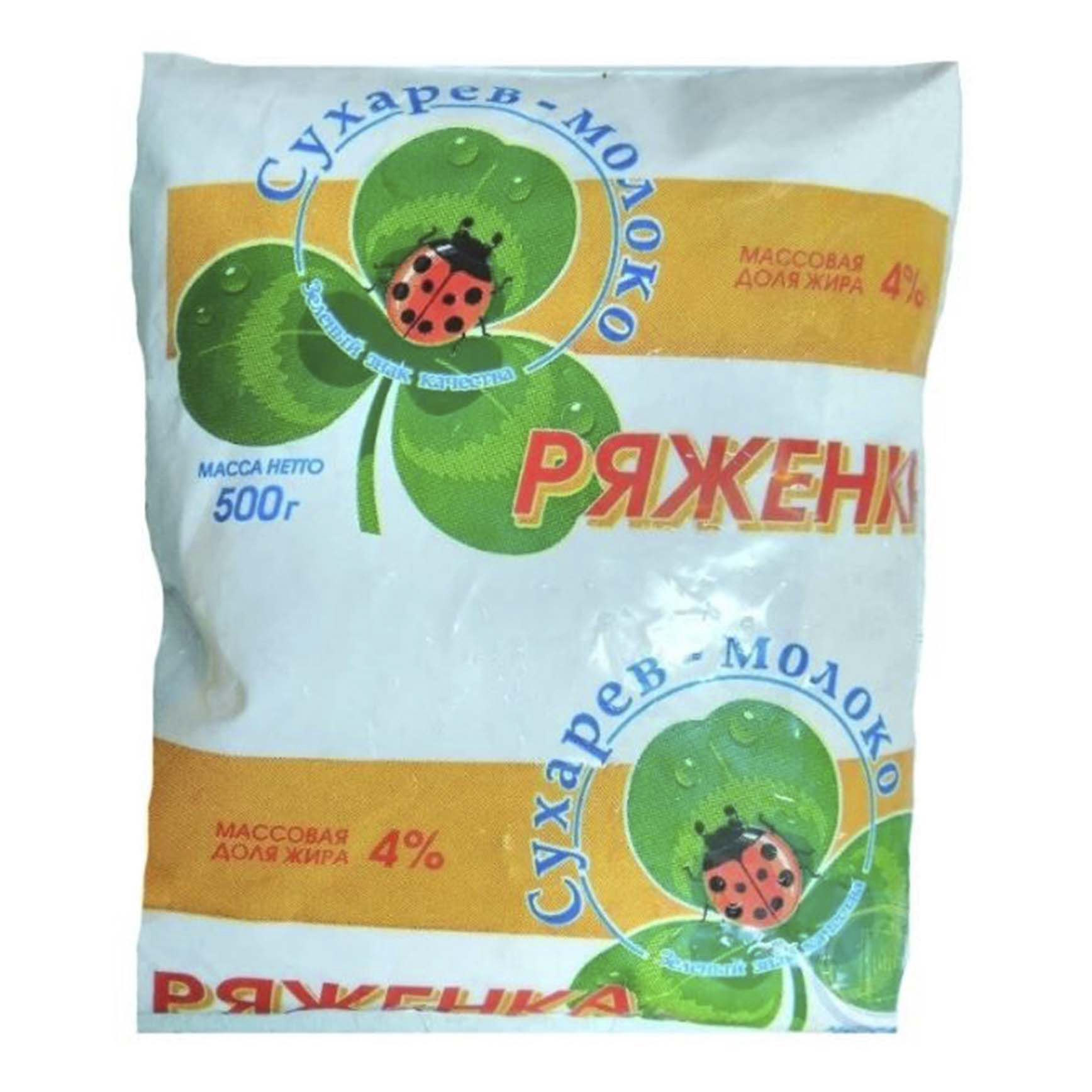 

Ряженка Сухарев-молоко 4% бзмж 500 мл