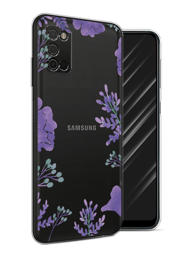 

Чехол Awog на Samsung Galaxy A03S / Самсунг A03S "Сиреневая цветочная рамка", Разноцветный, 2103250-8