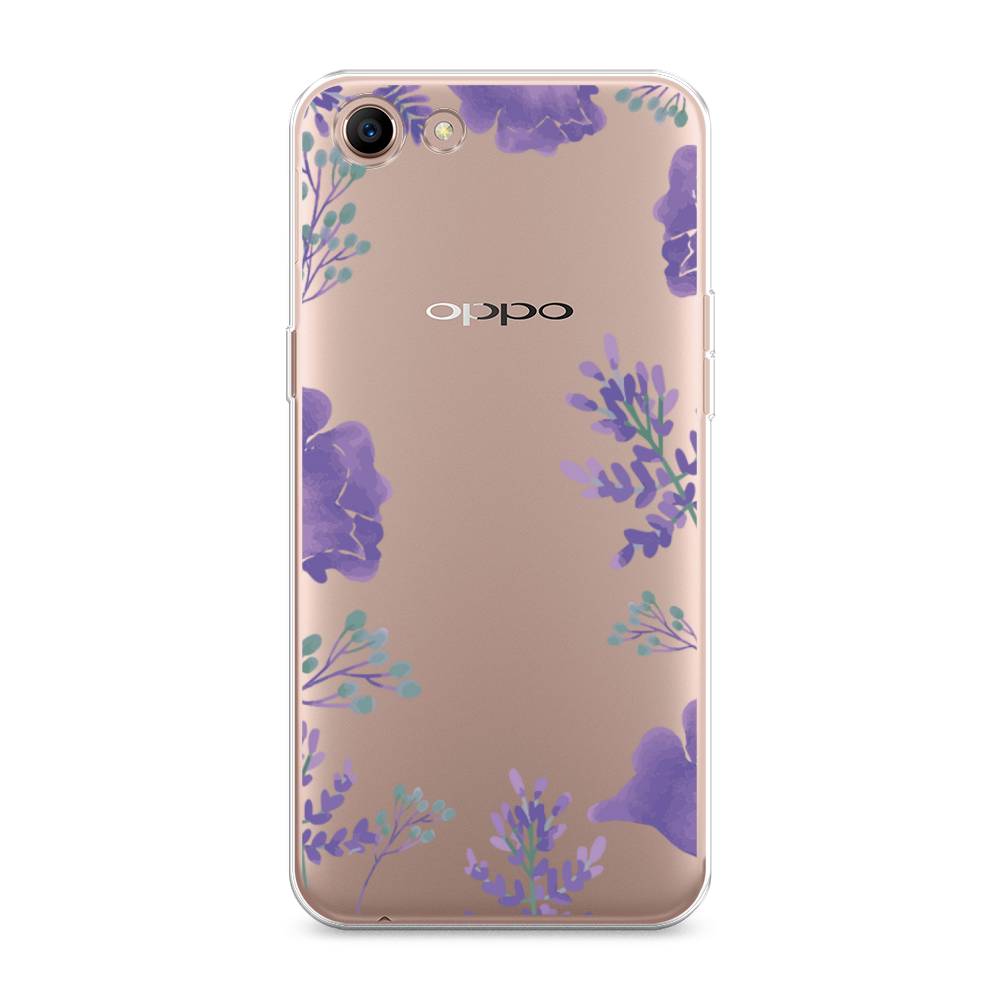 

Чехол Awog на Oppo A83 "Сиреневая цветочная рамка", Разноцветный, 250150-8