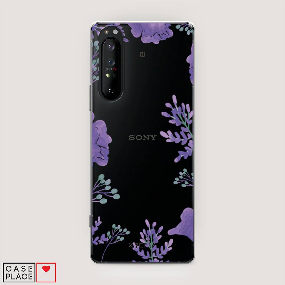 

Чехол Awog на Sony Xperia 1 II "Сиреневая цветочная рамка", Разноцветный, 54550-8