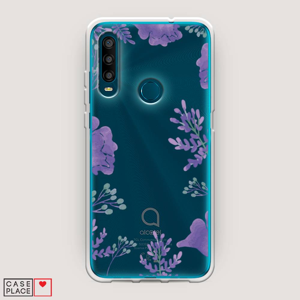 

Чехол Awog на Alcatel 1SE (2020) / Алкатель 1SE (2020) "Сиреневая цветочная рамка", Разноцветный, 171250-8