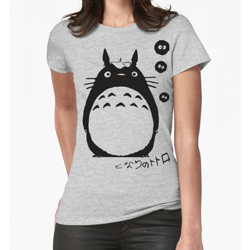 

Футболка женская Dream Shirts Тоторо 100011401 серая XS, Тоторо 100011401