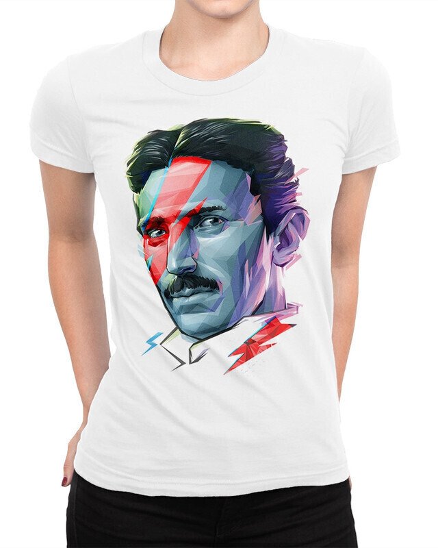 

Футболка женская Dream Shirts Никола Тесла 10001171 белая S, Никола Тесла 10001171
