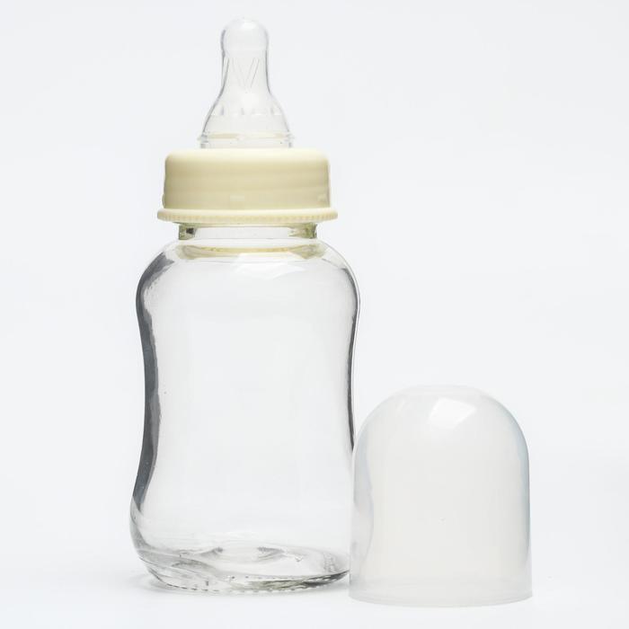Бутылочка для кормления, стекло, медленный поток, от 0 мес., 150 мл., цвет МИКС ваза стекло настольная 24 см aym00596 микс 3