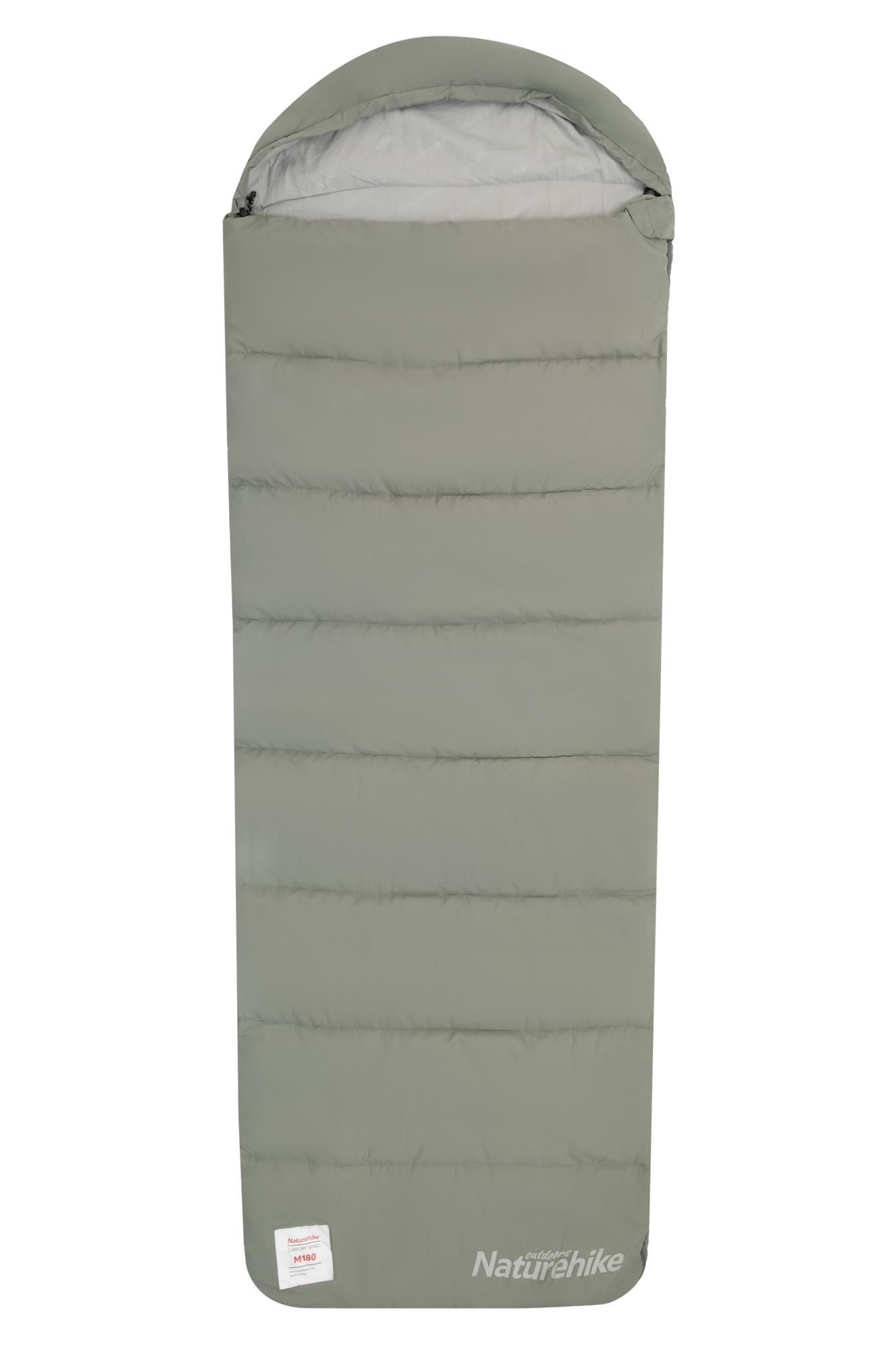 

Спальник Naturehike Envelop Washable Cotton Sleeping Bag M180 Left Zipper Grey 2024, Серый, Sleeping bag M180