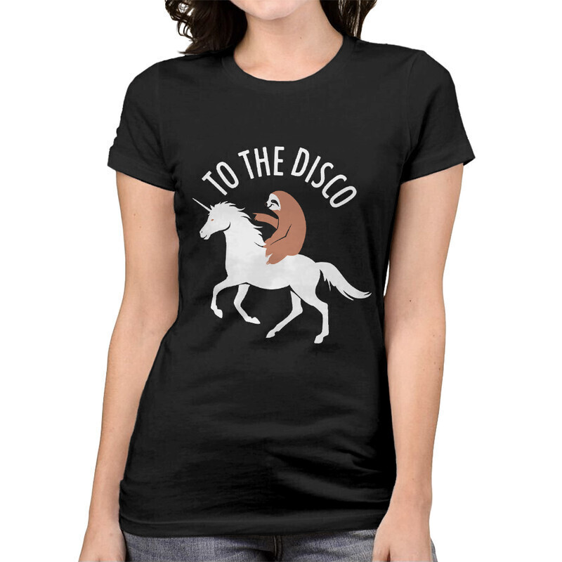 

Футболка женская Dream Shirts Ленивец на Единороге 10001201 черная 3XL, Ленивец на Единороге 10001201