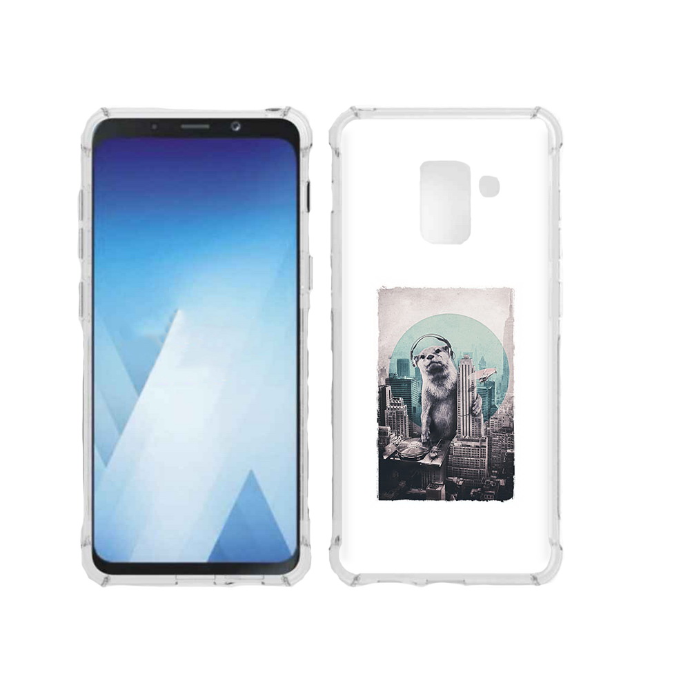 

Чехол MyPads Tocco для Samsung Galaxy A5 (2018) выдра в городе (PT95317.573.283), Прозрачный, Tocco