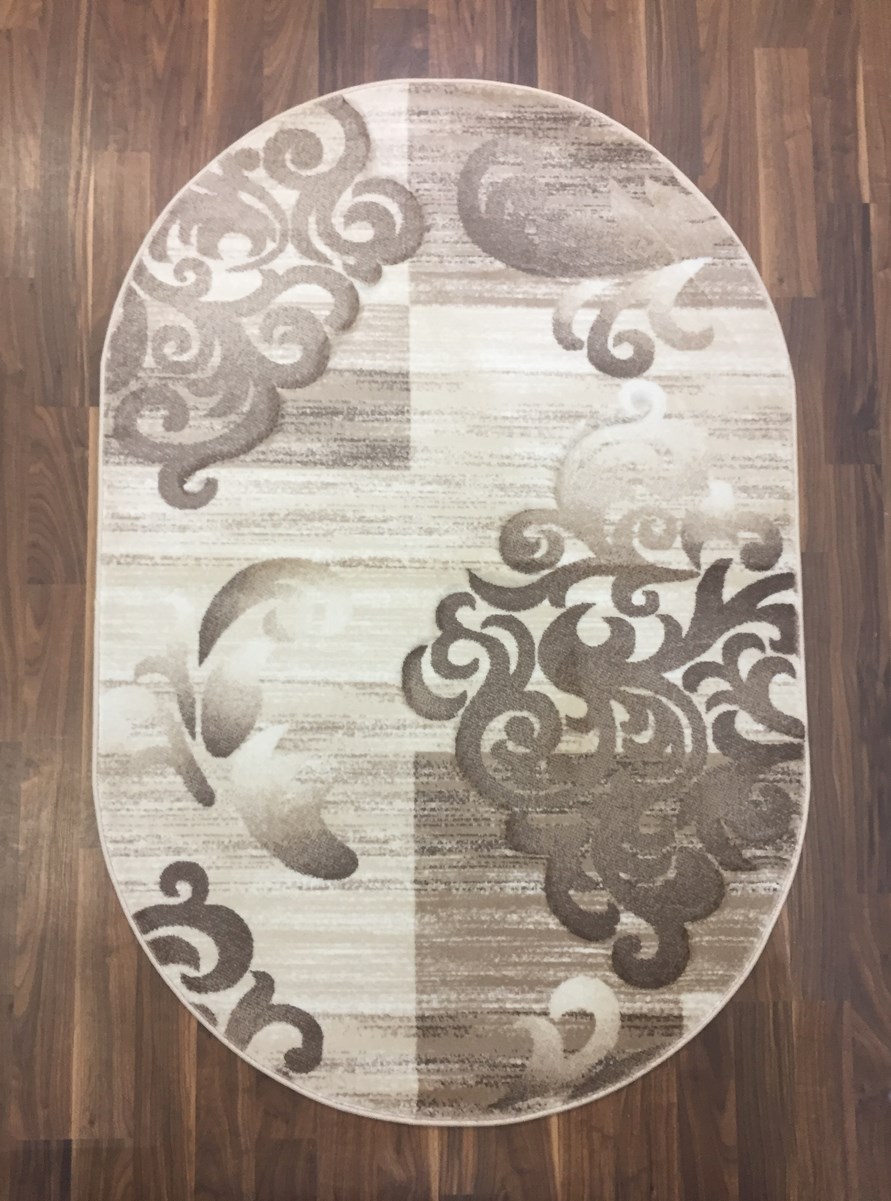 

Ковер Sofia Rugs ZEUGMA 3736A овал кремовый 80x150