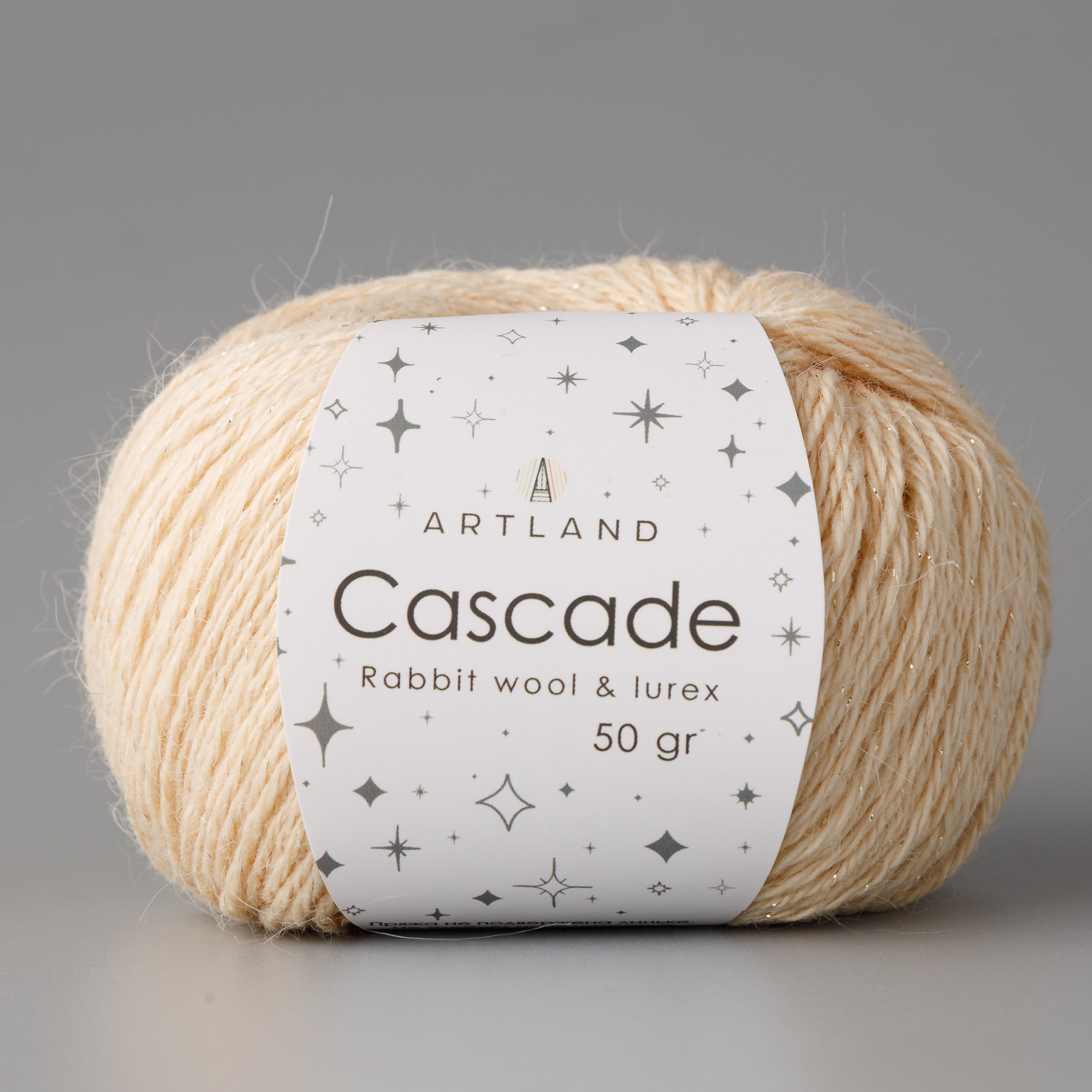 

Пряжа Artland Cascade Rabbit wool & lurex, 5 мотков 210 м, 50 гр, цвет 34 бежевый, cascade5 NL