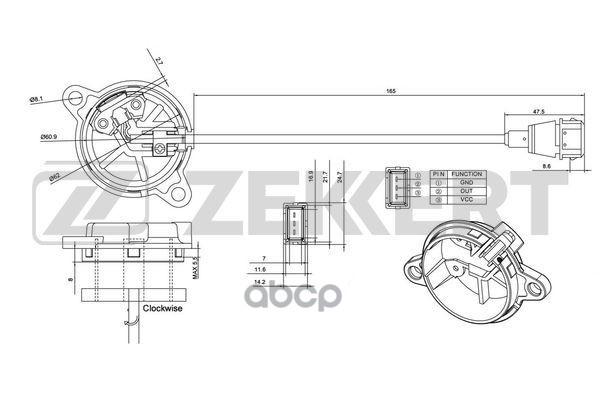 Датчик Положения Распредвала Volvo 850 91- C70 97- S70 97- S90 97- 960 I Ii 90- V70 95- V9