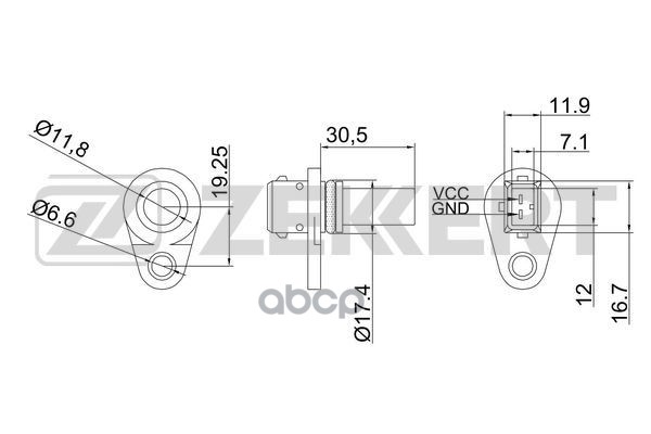 Датчик Скорости Vw Polo Iii 95- Passat Iii-V 88- Golf Iii Iv 91- A6 94- A4 94- Skoda Octav