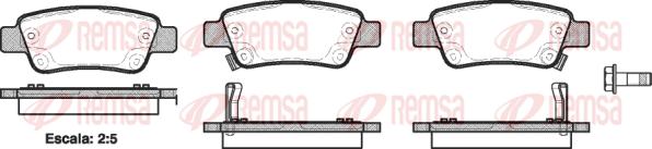 

Комплект тормозных колодок Remsa 129002