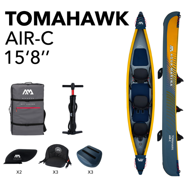 Каяк надувной AQUA MARINA Tomahawk AIR-C 15'8